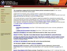 Tablet Screenshot of judgingtheenvironment.org
